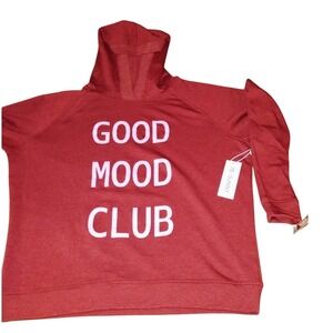 Red 'Good Mood Club' Hoodie